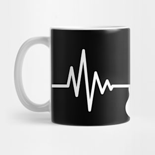 Acoustic Guitar Heartbeat Guitarists Guitar Musician Mug